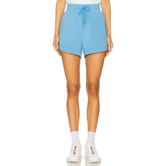 Varley NWT Ollie High Rise 3.5 Inch‎ Shorts in Azure Blue Size Small - Picture 3 of 9